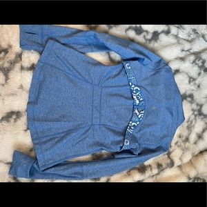 Lululemon blue zip up jacket workout clothes